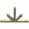 Ekena Millwork Saratoga Rough Sawn Timber Gable Bracket, Douglas Fir, 60"W x 40"H x 4"D x 4"F, 16/12 Pitch GBW060X40X0404SAR00RDF - alternate 2